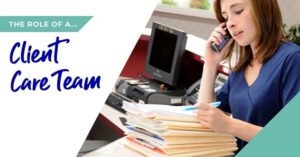 Client care team role banner