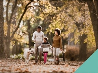 Conkers - family walk with dog through forest